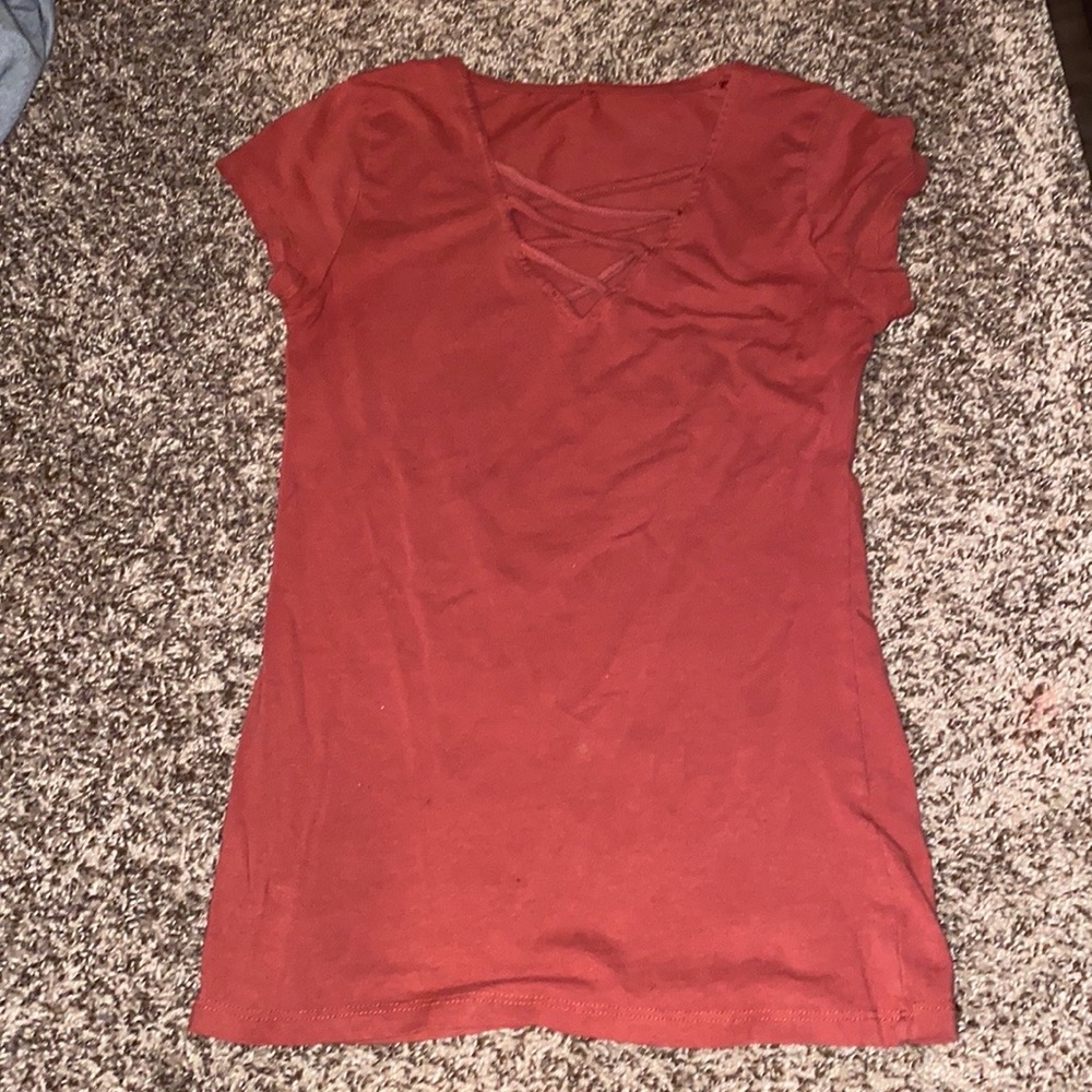 v neck shirt
